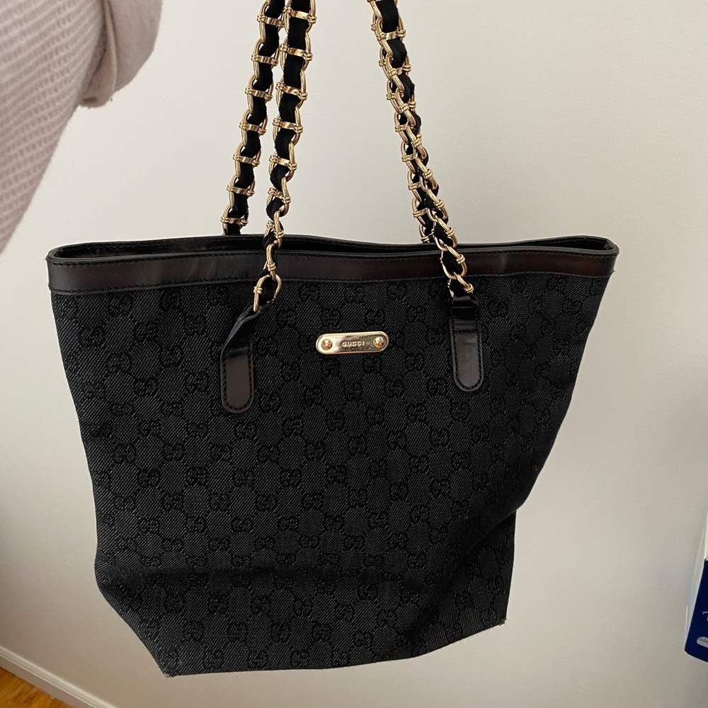 Vintage gucci canvas tote